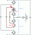 Figure 10 - Indirect active redundancy via switch cell serialization: Flying Capacitors Inverter.