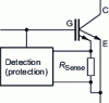 Figure 6 - Detecting a short-circuit in a current-mirror IGBT transistor