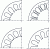 Figure 30 - Examples of stator plate geometries for varying the amplitude of gear harmonics and reducing expansion torque (after [17])