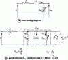 Figure 19 - Actuator with mechanical commutator: equivalent electrical diagrams of the electromechanical system