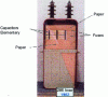 Figure 3 - Internal view of a capacitor with internal fuses