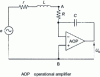 Figure 14 - Power frequency current measurement with Rogowski coil and integrator: equivalent diagram