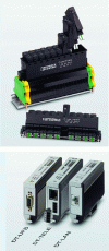 Figure 17 - Various lightning arresters for data and telecommunications networks (photos by Phoenix Contact)