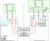 Figure 6 - Simplified single-line diagram of 21 kV and 25 kV distribution networks in tunnels and at FR and UK terminals