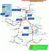 Figure 1 - TGV network in service in 1997 (source SNCF)