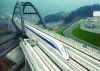 Figure 15 - Japanese Linear Express 3-box train at Ogatayama bridge between tunnels with 4% gradients on the 18 km Chuo line (Yamagashi) (doc. CJRC)