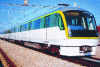 Figure 25 - 3000 trains of the Fukuoka municipal subway (2005) with 4 motors and overhead power at 1,500 V on the Nanakuma line (photo T. Seki)