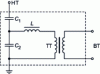 Figure 11 - Electrical diagram of a voltage transformer-capacitor