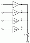 Figure 8 - Adder-subtractor using transconductance amplifiers