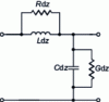 Figure 10 - Equivalent diagram of a quasi-static line length d z