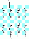 Figure 13 - Sixteen amplifier arrays with vertically polarized input and horizontally polarized output