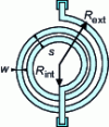 Figure 12 - Drawing of a spiral inductor