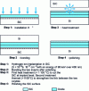 Figure 9 - Representation of the different steps of the transfer of SiC-6H onto Si according to reference [38].