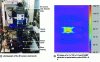 Figure 45 - Infrared camera measurement system for profiling transistor surface temperature