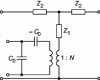 Figure 19 - Mason's equivalent diagram of a piezoelectric layer