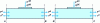 Figure 6 - Two cascading cells with their respective electrical ports, the cells sharing the B boundary (acoustic fields being common on principle).