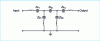 Figure 19 - Equivalent electrical circuit of a ladder-type resonator filter