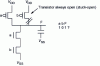 Figure 3 - Transistor stuck-open fault on a NAND gate