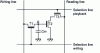 Figure 4 - Dynamic memory point with three MOS transistors per bit