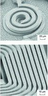 Figure 4 - Electrolytically-produced copper coils (source: PHS MEMS)