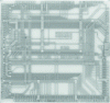 Figure 13 - MCM-D test circuit, Cu/Au/PPQ, 10 × 10 mm2(doc. Hightec MC, ex Contraves)