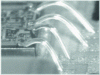 Figure 23 - Bare chip on thick-film hybrid, robustified using the Isobar process (Matra Cap Systèmes doc.)