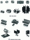 Figure 6 - Examples of finned heat sinks for component mounting