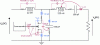 Figure 40 - Class E (35 MHz) inverter structure with representation of parasitic elements brought back by discrete components