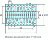 Figure 11 - Mechanical drawing of a 16-element strip (OSI Optoelectronics A 2V-16)