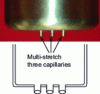 Figure 18 - Multi-pull crucible (crystallization of three fibers)