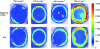 Figure 23 - Chemical segregation of cerium using X-ray analysis (cross-sections) – Effect of loading speed