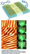 Figure 10 - Creation of surface networks on azopolymer thin films by molecular self-organization (reproduced with permission from [16])