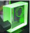 Figure 6 - Illustration of 3D photo-inscription of a transparent material using ultra-short pulses (Translume, USA).