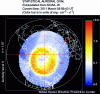 Figure 6 - NOAA POES satellite image of the aurora borealis statistical oval (courtesy of the Space Weather Prediction Center) [17] This image is continuously updated on the NOAA website.