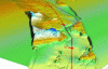 Figure 27 - Example of a 3D view deduced from MBES measurements