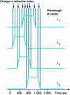 Figure 14 - Schematic representation of the effect of cross-phase modulation