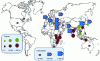 Figure 2 - Black and green tea exporting and consuming countries in 2016 (doc. FAO)