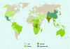 Figure 1 - Number of edible insects by country (source: FAO – Edible_insects.png)