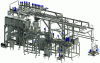 Figure 2 - Contimab Proflex continuous butyrator in its industrial environment with ancillary equipment (courtesy of Simon Frères, Synext-Group).