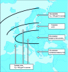 Figure 5 - Photochemical pollution in Europe (from Eurotrac Executive Summary, 1997)