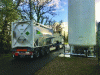 Figure 17 - Storage tank and tanker truck for transporting the liquid CO2 produced at the Méthatreil site (photo credit Verdemobil Biogaz).