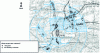 Figure 14 - Geographical location of local residents affected by plant odors (GUIGUES Environnement study)