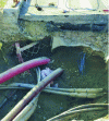 Figure 2 - Trench created during roadworks to visualize the different horizons of an urban soil and its networks (photo credit: T. Lebeau).