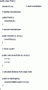 Figure 2 - The Point class with constructors