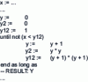 Figure 1 - Code sequence calculating the approximate square root of an integer