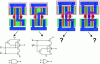 Figure 15 - Illustration of a microelectronic masking technique for standard NAND and NOR logic gates.