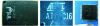 Figure 9 - Examples of counterfeit markings detected after application of a chemical solution to fake integrated circuits from Intel, Atmel and Motorola.