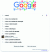 Figure 13 - Google's autocomplete system, offering search suggestions