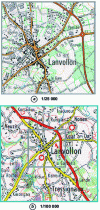 Figure 1 - Maps at different scales