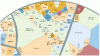 Figure 6 - Voronoi map illustrating the share of inflation measured on 84,000 items grouped by category. The color scheme indicates moderate (blue) or higher (red) inflation, while the area reflects the average share of a category for an average household.